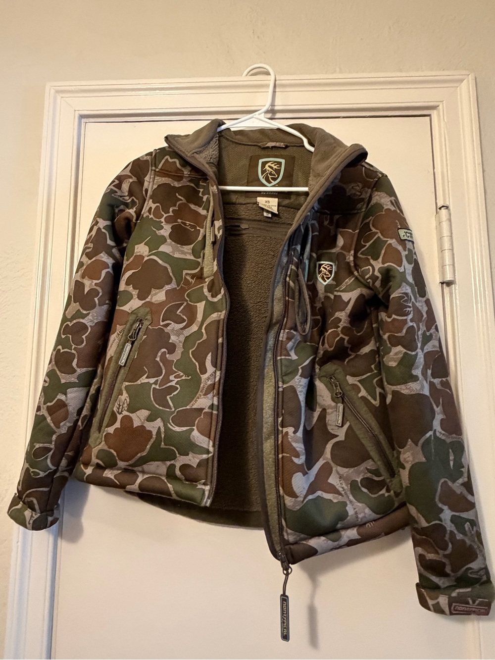 Non-Typical by Drake Camo Hunting Jacket XS Fleece Lined Active Shell - Picture 1 of 5